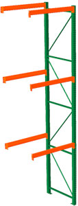 Pallet Rack Adder - 48w x 42d x 192h, 3 Beam Levels - 8400 Cap. Beams