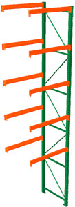 Pallet Rack Adder - 48w x 42d x 216h, 5 Beam Levels - 8400 Cap. Beams