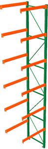 Pallet Rack Adder - 48w x 42d x 240h, 6 Beam Levels - 8400 Cap. Beams