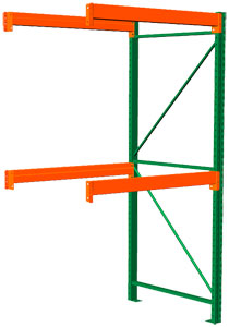 Seismic Pallet Rack - 42"D x 96"H x 108"W Adder, 2 Beam Levels, 7320 lb. Cap./Level