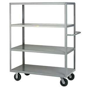 Steel Shelf Truck - 4 Flush Shelves, 30"W x 48"L