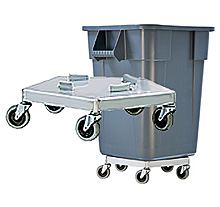 Trash Can Dolly - 18-3/4"W x 7"H x 18-3/4"L