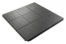 24/Seven Solid Grease Resistant Black 5/8in x 3ft x 3ft