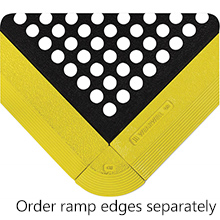 24/Seven LockSafe Open Grid Mat - Black - Grease Resistant - 3' x 3' x 5/8"