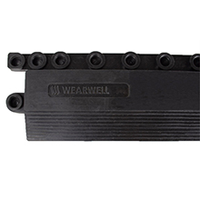 Female Edging for 24/Seven LockSafe Mat - Black - Grease Resistant - 3" x 36" x 5/8"