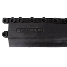 Female Edging for 24/Seven LockSafe Mat - Black - Petroleum Resistant - 3" x 36" x 5/8"