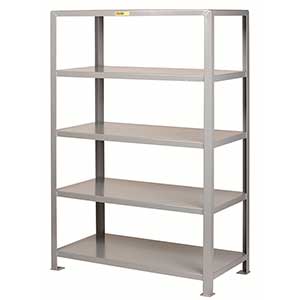 Welded Steel Shelving - 5 Solid Shelves, 36"D x 72"W x 72"H