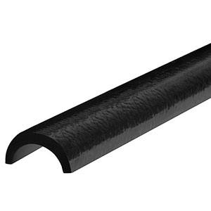 Foam Pipe Guard - Black, 2" x 1" x 197", Self-Adhesive