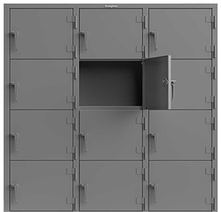 Extra Heavy Duty Locker, 12 Compartment, 72"W x 24"D x 75"H