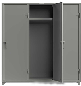 Extra Heavy Duty Locker, 3 Compartment, 72"W x 24"D x 75"H