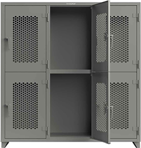 Extra Heavy Duty Locker, Ventilated, 6 Compartment, 72"W x 24"D x 75"H