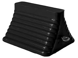 Molded Rubber Wheel Chock 8"W x 5 3/4"H x 9"L