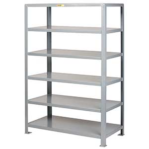 Welded Steel Shelving - 6 Solid Shelves, 24"D x 60"W x 72"H