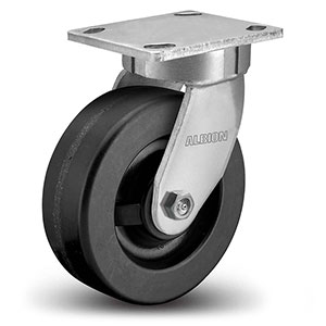 Swivel Caster - 6" x 2" Phenolic Wheel with Crowned Tread, 7.5" Mount Ht., 1200 lb. Cap.