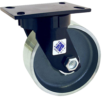 75 Series Swivel Caster - 6" x 2-1/2" Forged Steel Wheel - Straight Bearing - 5,000 lb. Cap.