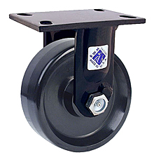 75 Series Rigid Caster - 10" x 3" Solid Urethane Wheel - 3,000 lb. Cap.