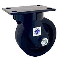 75 Series Swivel Caster - 6" x 3" Urethane on Iron Wheel - Straight Bearing - 2,000 lb. Cap.
