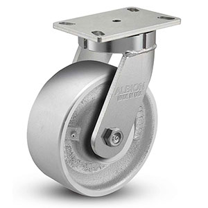 Swivel Caster - 8" x 3" Cast Iron Wheel, 2800 lb. Cap.