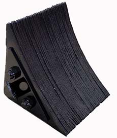 Laminated Rubber Wheel Chock 8"W x 8"H x 8"L