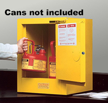 Countertop Flammables Cabinet - 1 door, manual, countertop w/ Sure-Grip Handle