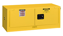 Stackable Flammables Cabinet - 18 x 43 x 18 - 2 door, self-close w/ Sure-Grip Handle, 12-gal.