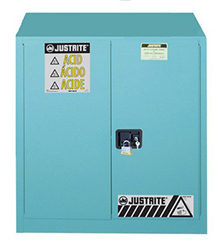 Metal Corrosives Cabinet  - 44 x 43 x 18 - 2 door, self-close w/ Sure-Grip Handle, 30-gal.
