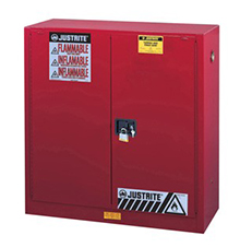 Paint & Ink Combustibles Cabinet - 44 x 43 x 18 - 2 door, self-close w/ Sure-Grip Handle, 40-gal.