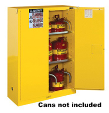Safety Cabinet - 65 x 43 x 18, 45-gal., 2-shelf, Sure-Grip Handle, 2 door, self-close