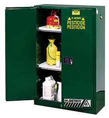 Pesticides Safety Cabinet - 65 x 34 x 34 - 2 door, manual w/ Sure-Grip Handle, 60-gal.