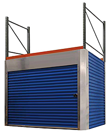Pallet Rack Security Enclosure - fits 8'H, 10'W x 42"D Rack