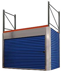 Pallet Rack Security Enclosure - fits 8'H, 11'W x 42"D Rack