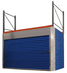 Pallet Rack Security Enclosure - fits 8'H, 12'W x 42"D Rack