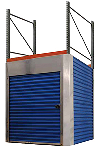Pallet Rack Security Enclosure - fits 8'H, 7'W x 42"D Rack