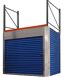Pallet Rack Security Enclosure - fits 8'H, 9'W x 42"D Rack