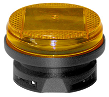 LED Safety Light for Outdoor Stanchion - Solar Powered, 100 Lux
