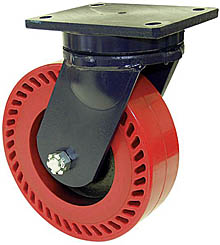 95 Series Swivel Caster - 8" x 3" Omega Wheel - 1,600 lb. Cap.