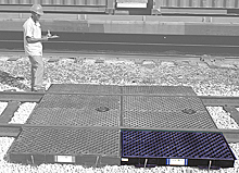 Railroad Track Side Spill Pan With Grates