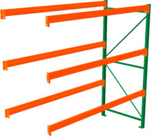 Pallet Rack Adder - 108w x 48d x 96h, 3 Beam Levels - 7320 Cap. Beams