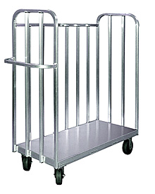 Aluminum Open Cage Truck - 56-1/4"W x 58"H x 22"D