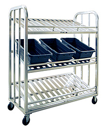 Aluminum Picking Cart - 3 Tier, 59"W x 67-1/2"H x 26"D