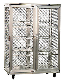 Aluminum Security Cage - 49"W x 71"H x 26-3/4"D