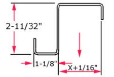 Custom Hanger for Step & Box Beams - 12"W