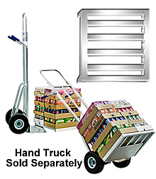 Aluminum Pallet for Hand Truck - 21"W x 1-1/2"H x 15-1/2"D