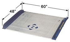 Model AC aluminum dockboard 60" w x 48" d - 10,000 lb. capacity