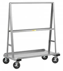 A-Frame Truck - 60 in. x 24 in. - 4 Swivel Casters w/ Wheel Brakes