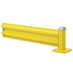 Steel Guard Rail - Single High Adder - 7 ft. W at post centers x 12 in. H