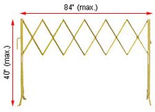 Hand-Portable Aisle Gate, 40"h x 84"w