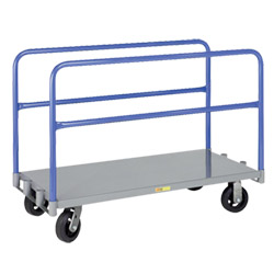 Adjustable Sheet & Panel Truck w/ Mold-On Rubber Casters - 24" x 60"