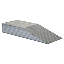 Loading Dock Wheel Riser - Aluminum - 24"W x 72"L x 12"H