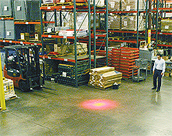 AisleAlert 4-Way Traffic Detection System w/ Flashing Floor Alert Light